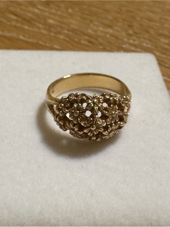 James Avery Jewelry - Retired James Avery Margarita Daisy Flower Dome Ring 14K Gold Size 7.5